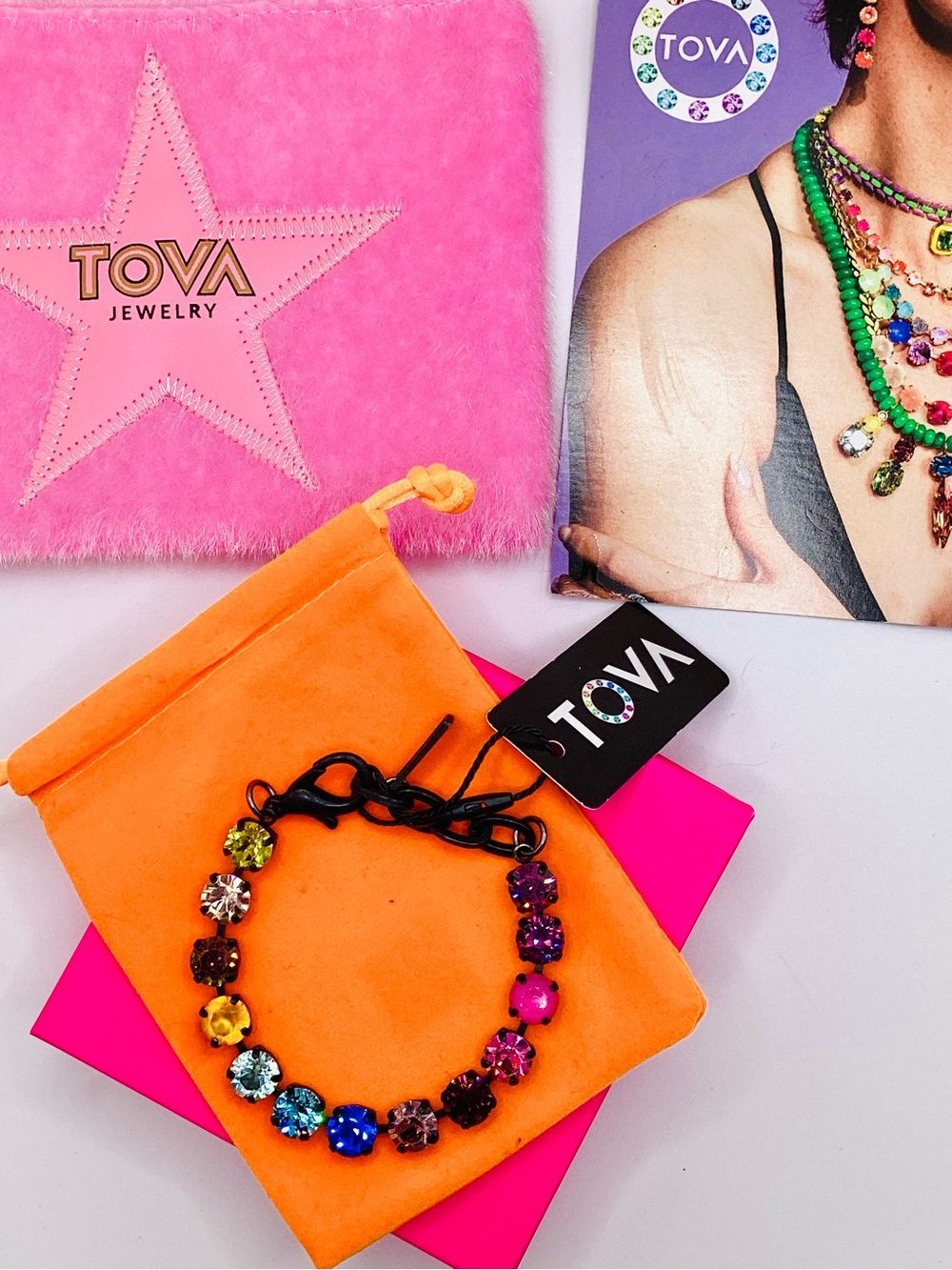 TOVA Izzy bracelet in Smutt Watermelon Rainbow